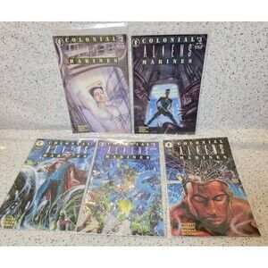 5x Aliens Colonial Marines Comics Issues 1993 Dark Horse Comics Mixed Lot Set
